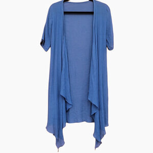 JXYJ LightweightOpen Front Short Sleeve Wrap Cover Tunic